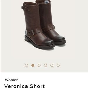 Frye Veronica short boot - brown leather